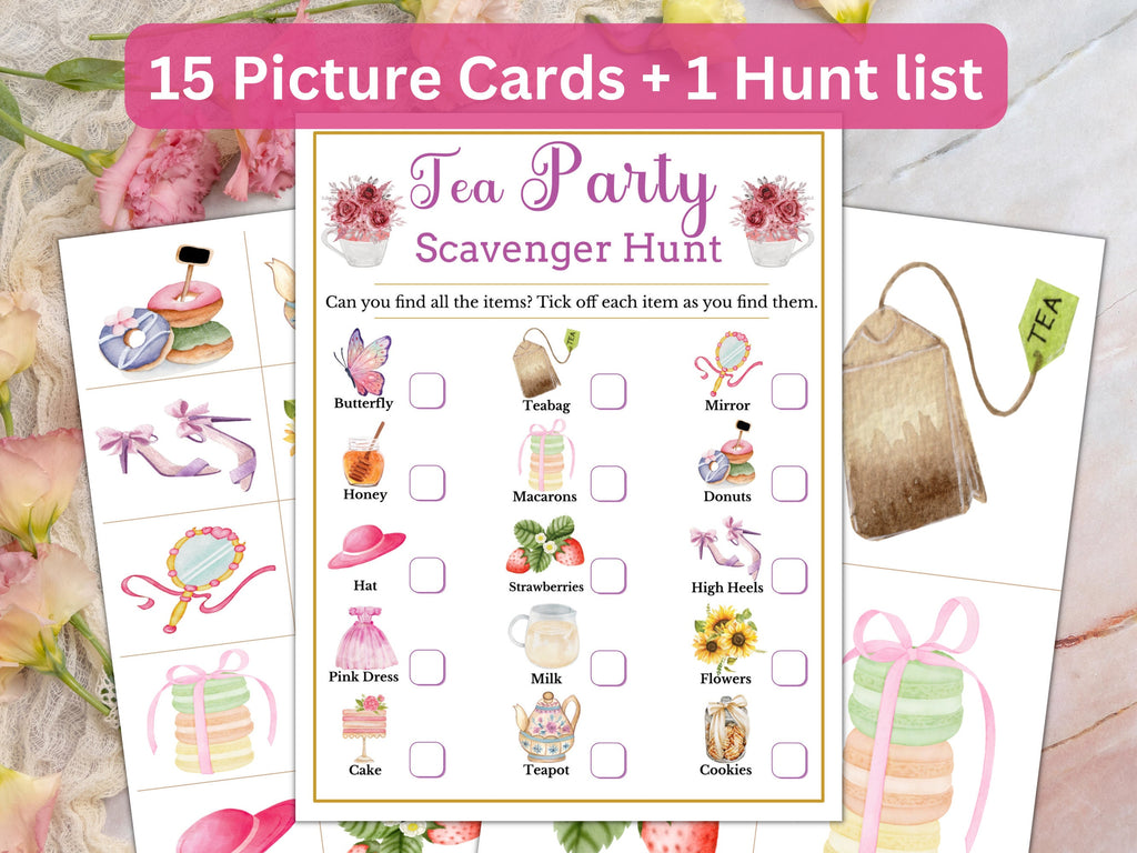 Tea Party Scavenger Hunt