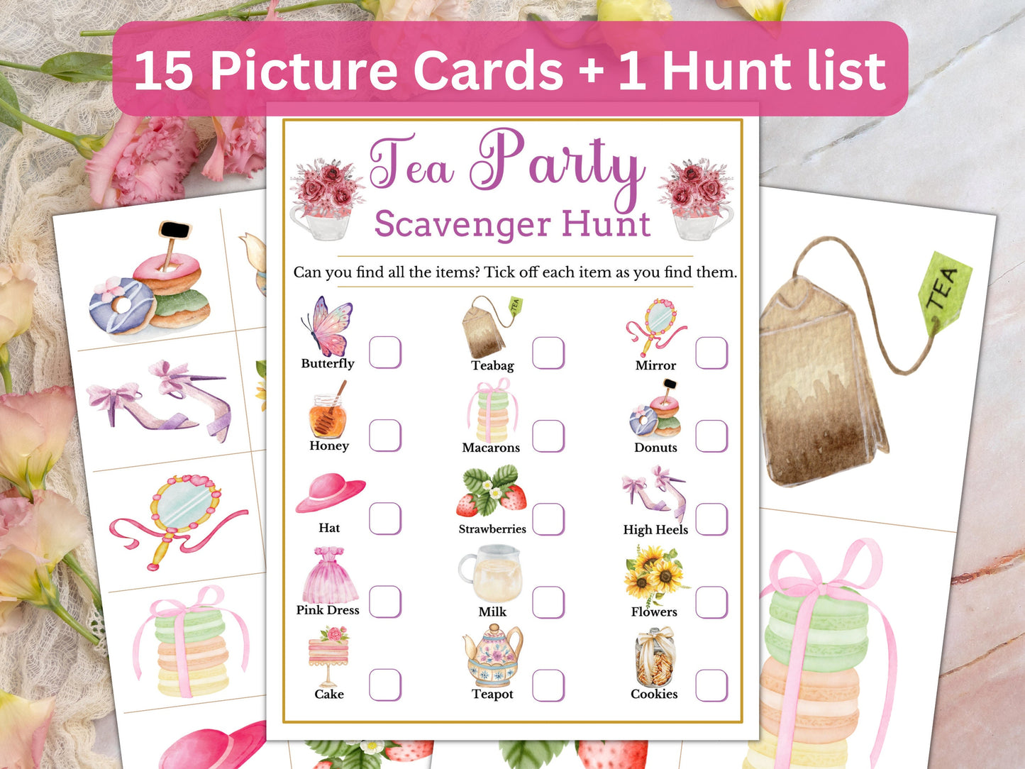 Tea Party Scavenger Hunt