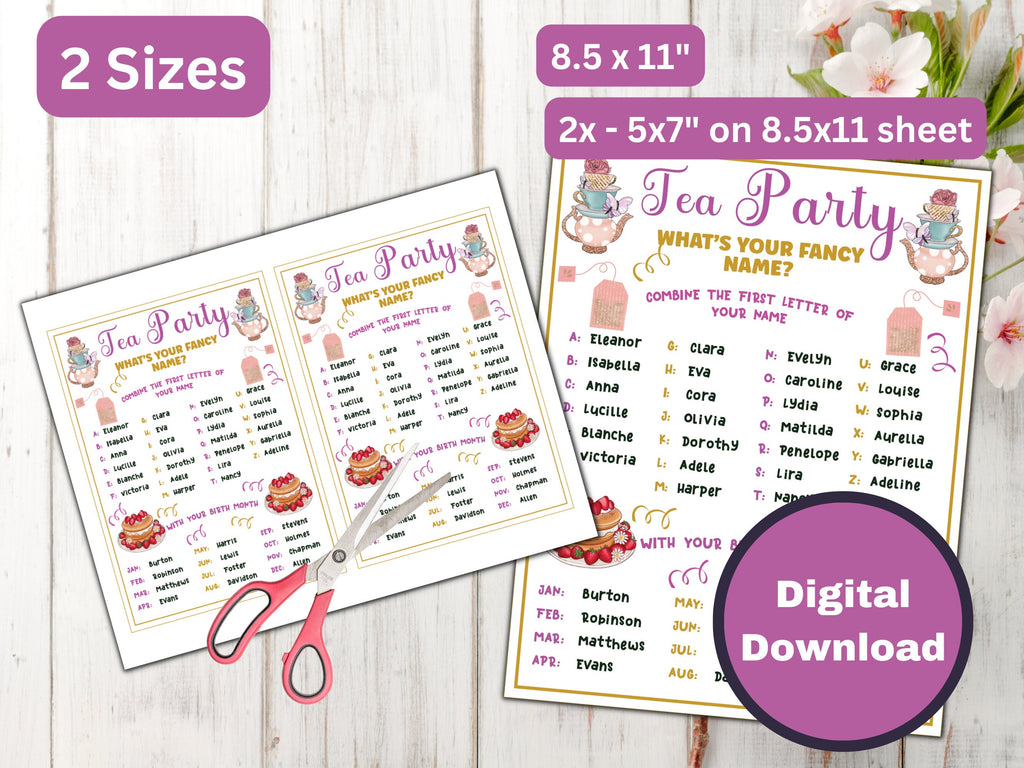 What's your Fancy Name Sign and Tags