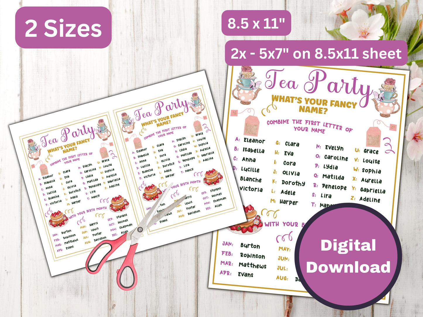What's your Fancy Name Sign and Tags