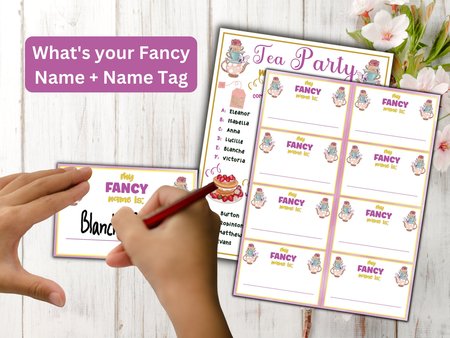 What's your Fancy Name Sign and Tags