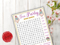 Tea Party Word Search Game