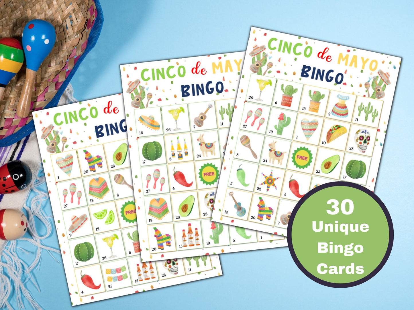 30 Cinco de Mayo Bingo Game