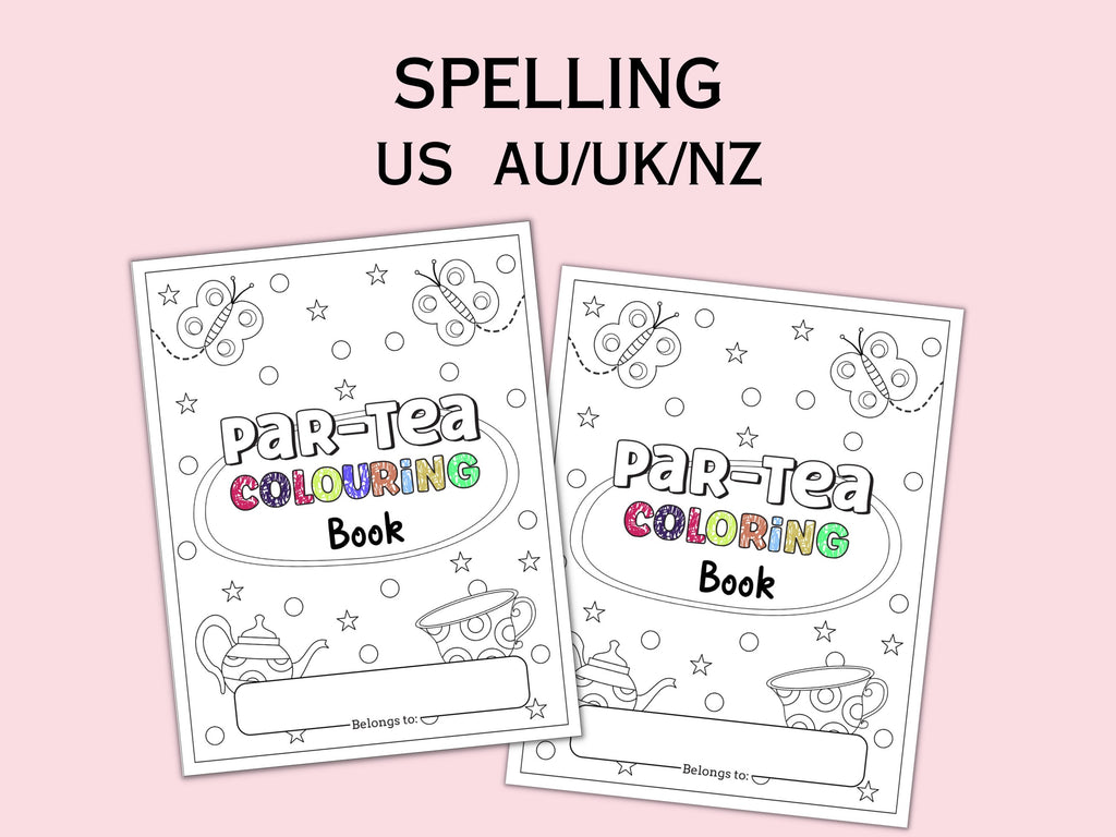 Tea Party Coloring Pages for Kids