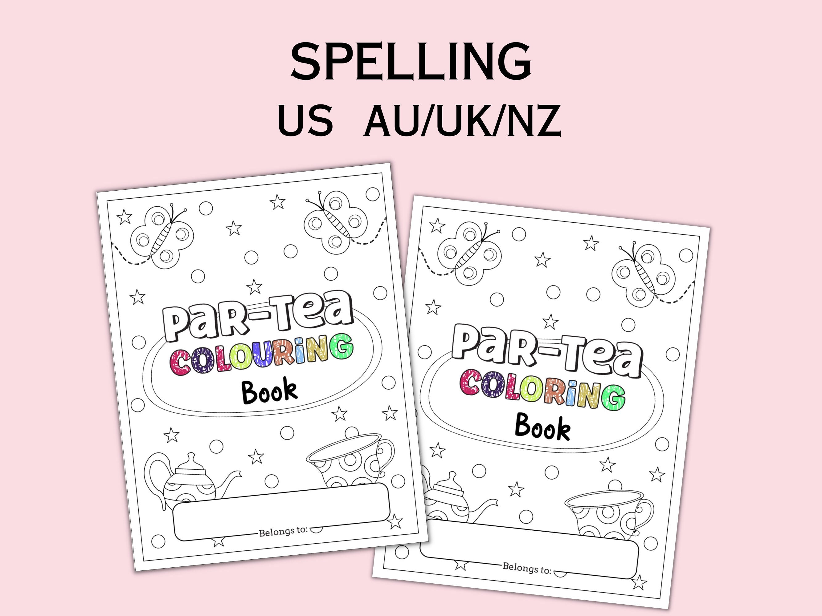 Tea Party Coloring Pages for Kids