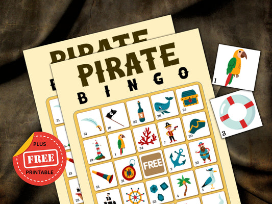 Pirate Bingo Cards