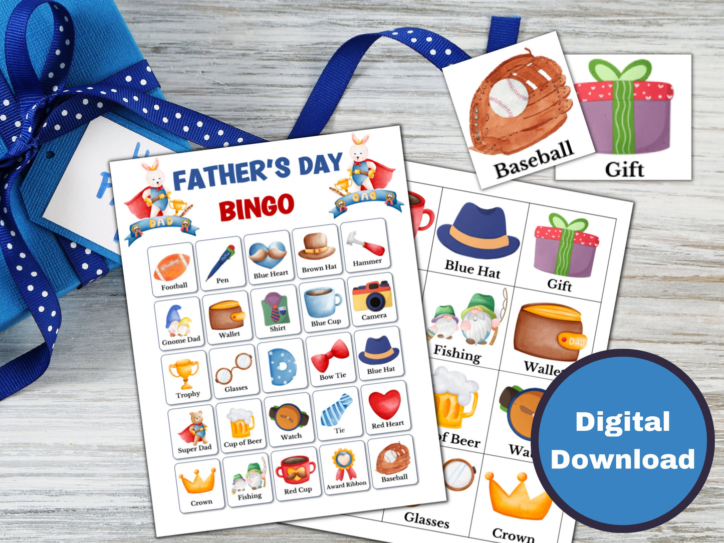 Father's Day Bingo - 30 Cards