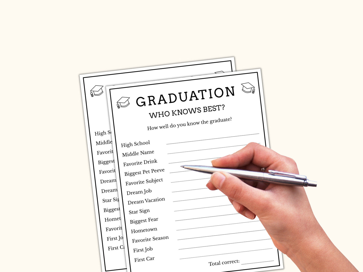 Graduation Party Game Bundle - 20 Printable Games