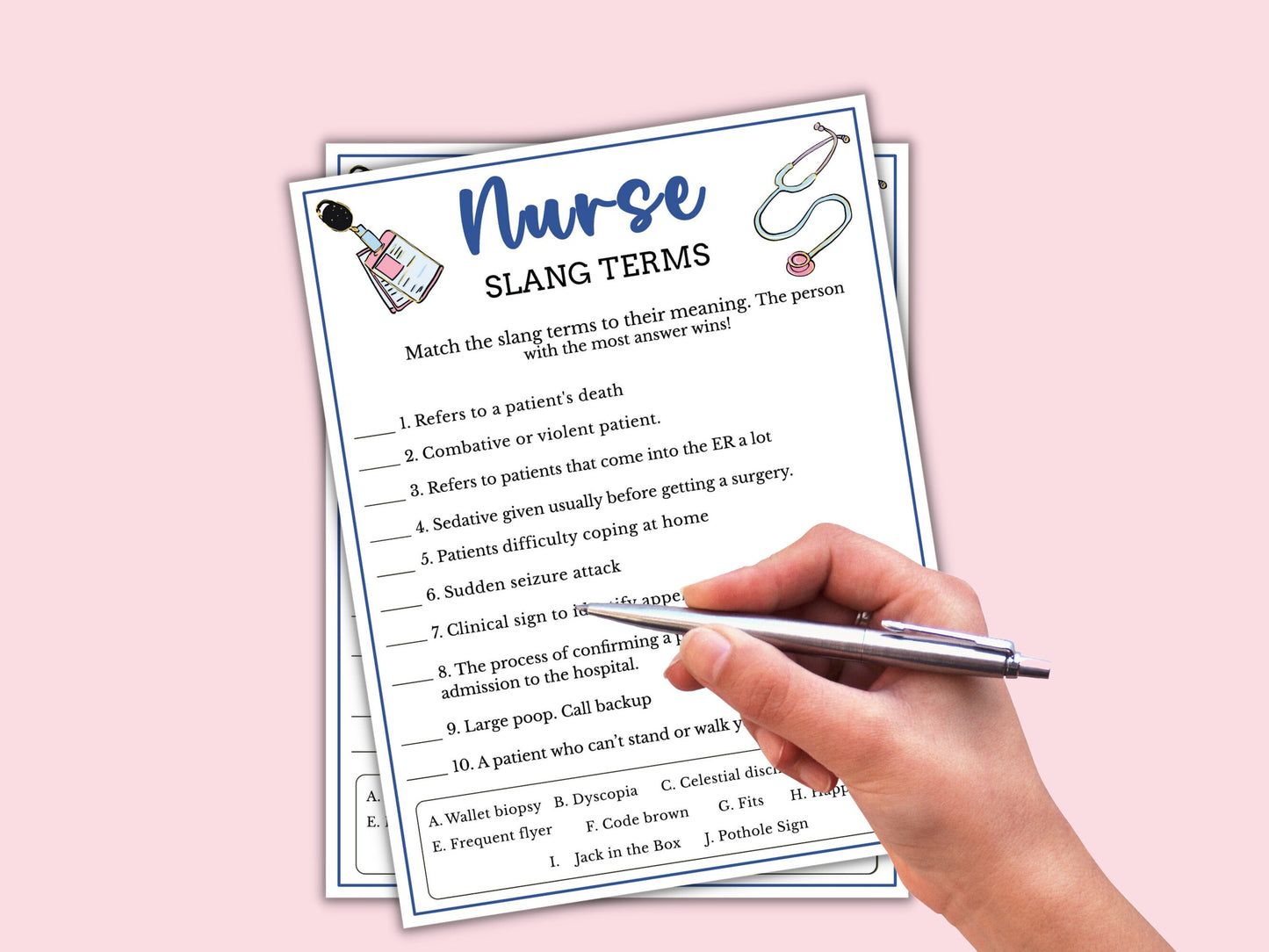 Nurse Themed Party Games (12 Games)