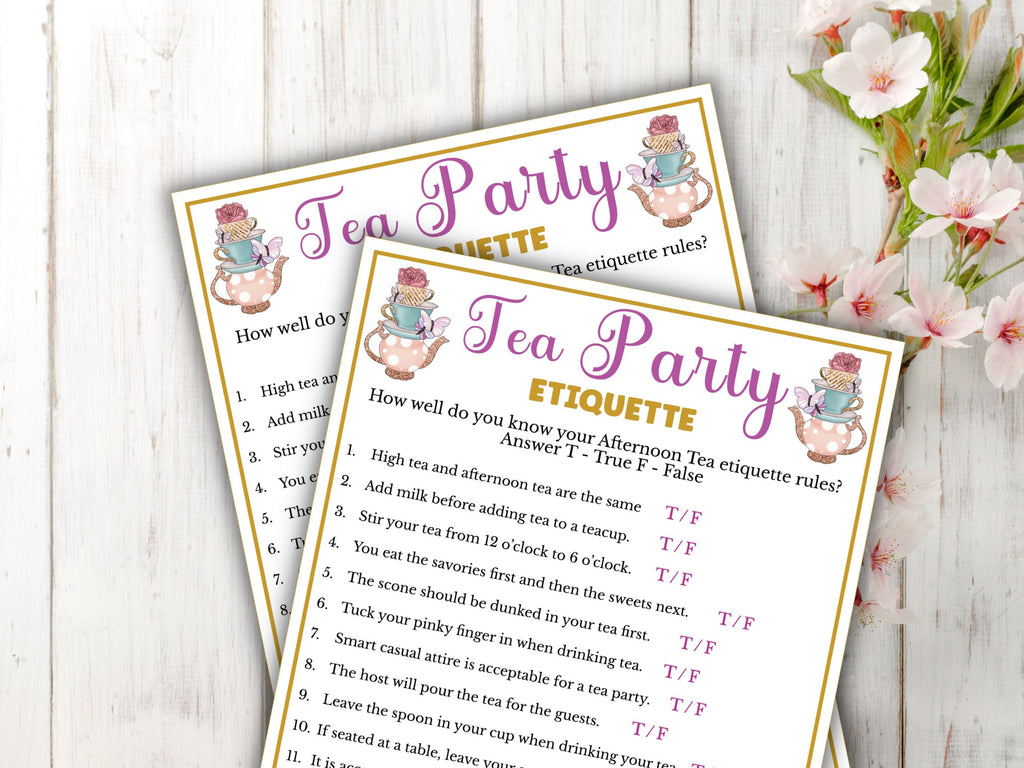 Tea Etiquette Game