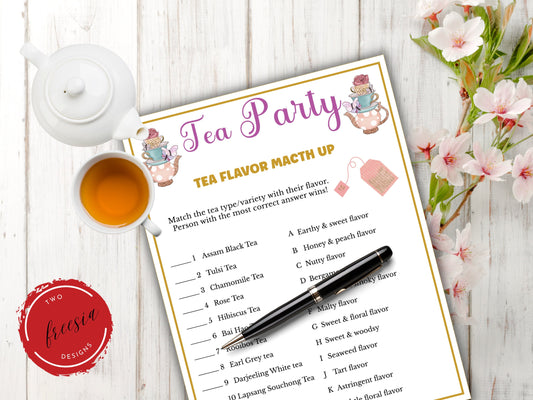 Tea Flavor Matchup Game