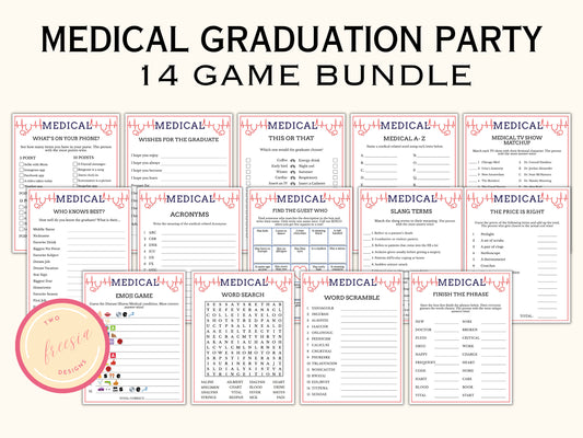 Printable Medical Party Game - (14 Games)