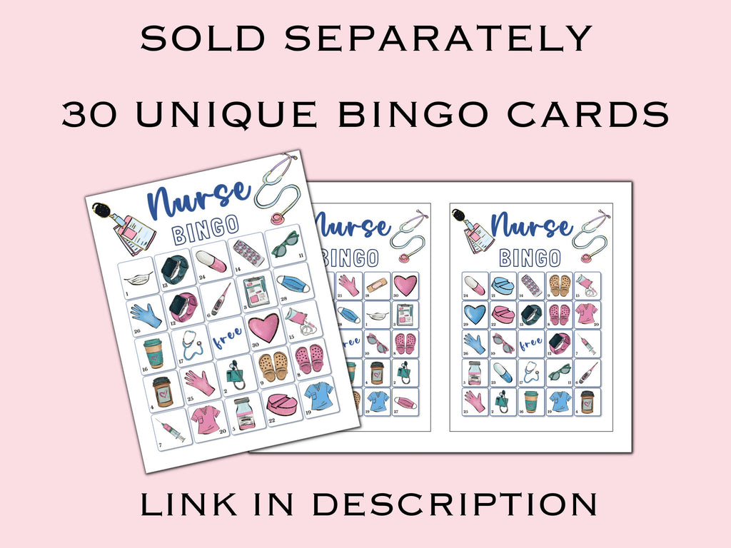 Nurse-Themed Party Games - 6 Printable Game