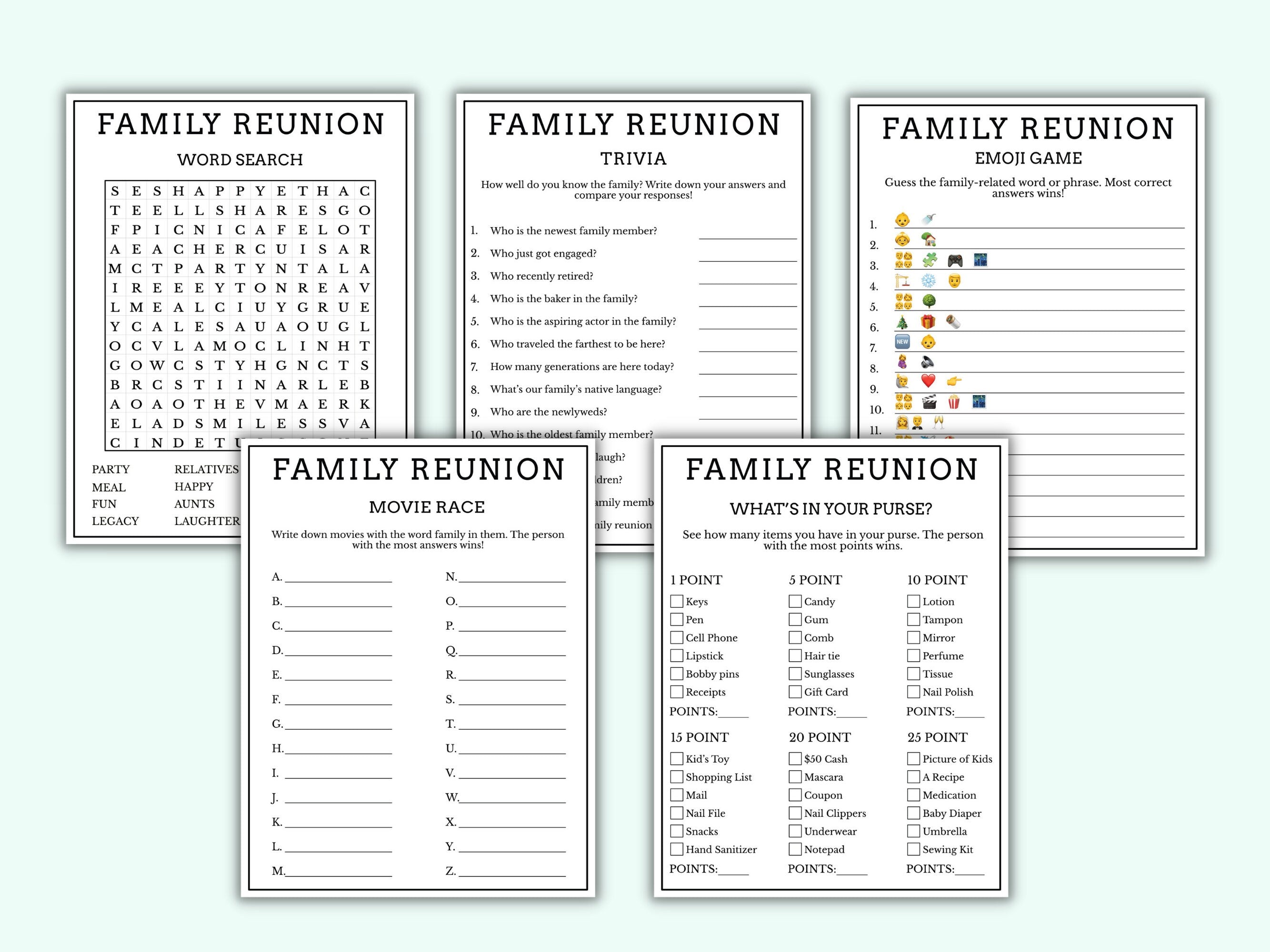 Family Reunion Game Bundle  - 20 Games