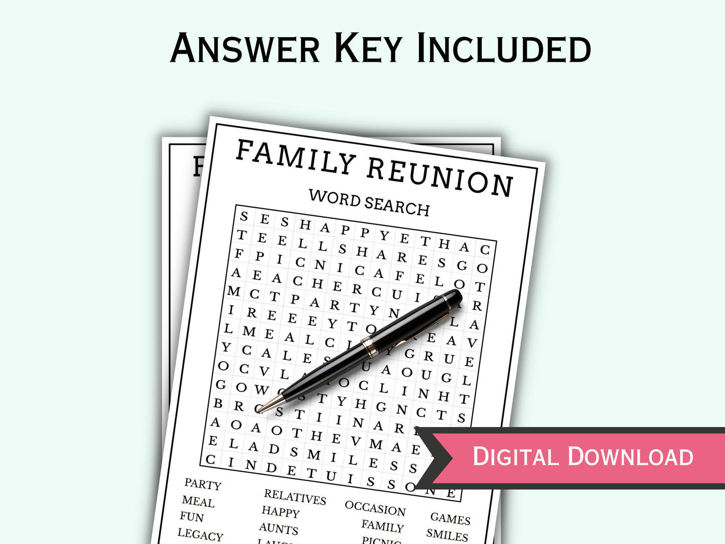 Family Reunion Party Games - 10 Games