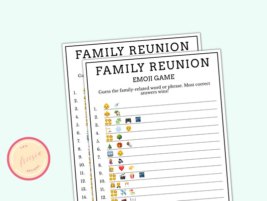 Family Reunion Emoji Game