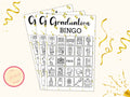 Graduation Bingo Game - 50 Unique Cards
