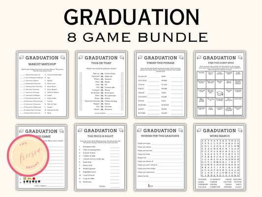 Graduation Party Games - 8 Printable Games