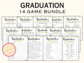 Graduation Party Games Bundle - 14 Printable Games