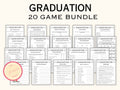 Graduation Party Game Bundle - 20 Printable Games