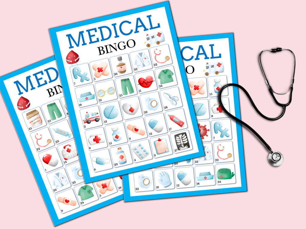 Medical Bingo Game - 30 Cards