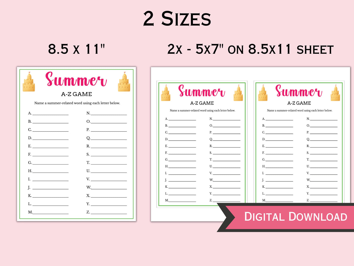 10 Summer Games for kids