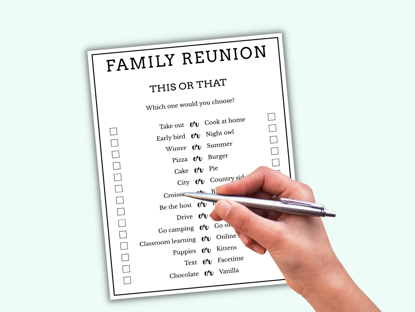 Family Reunion Games - 10 Games