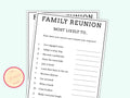 Most Likely to - Family Reunion Game