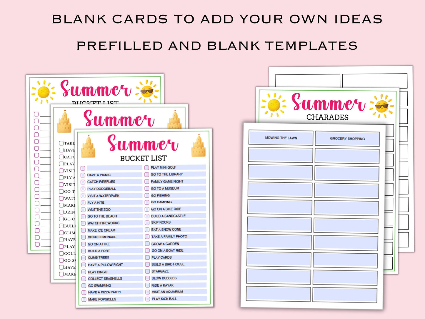 Summer Party - 27 Printable Games