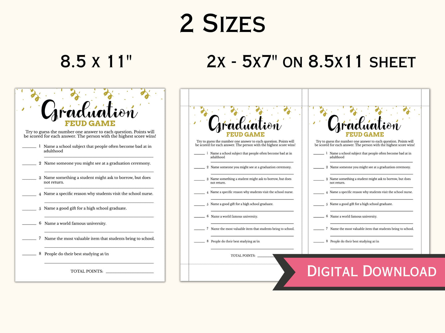 Graduation Feud Game