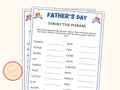 Finish the Phrase Game - Printable Father's Day Game