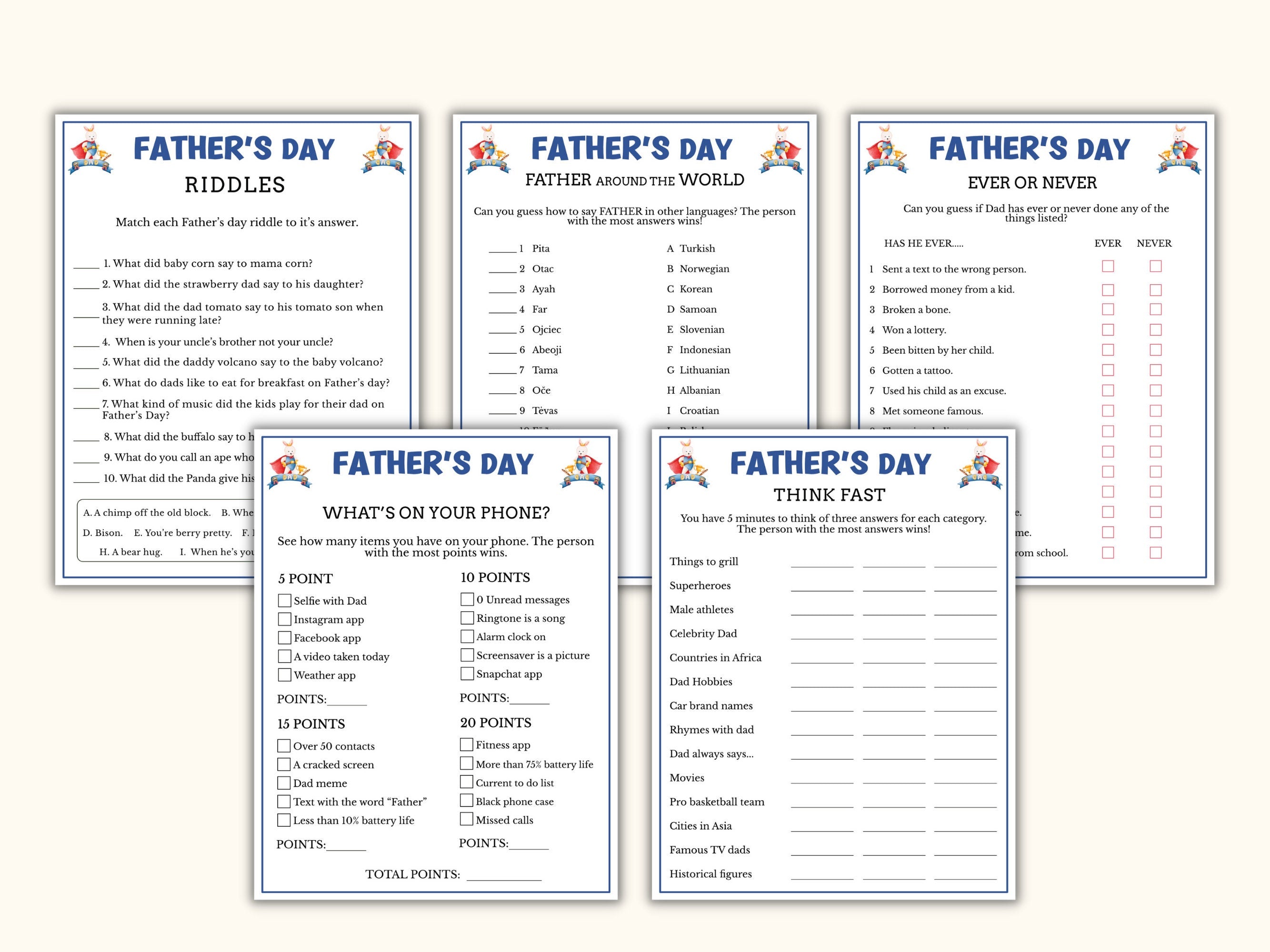 Father's Day Game Bundle - 20 Games