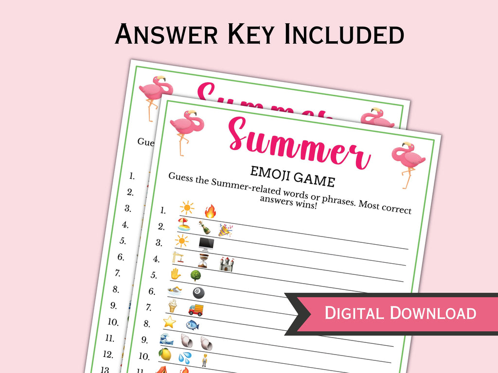 Summer Emoji Game