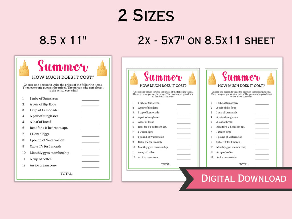How Much Does it Cost Summer Game