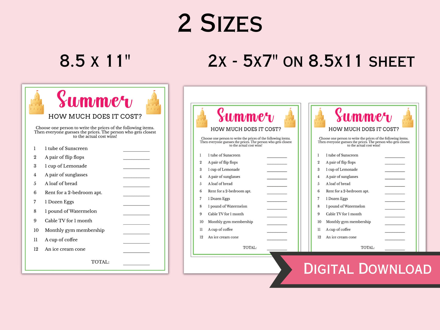 How Much Does it Cost Summer Game