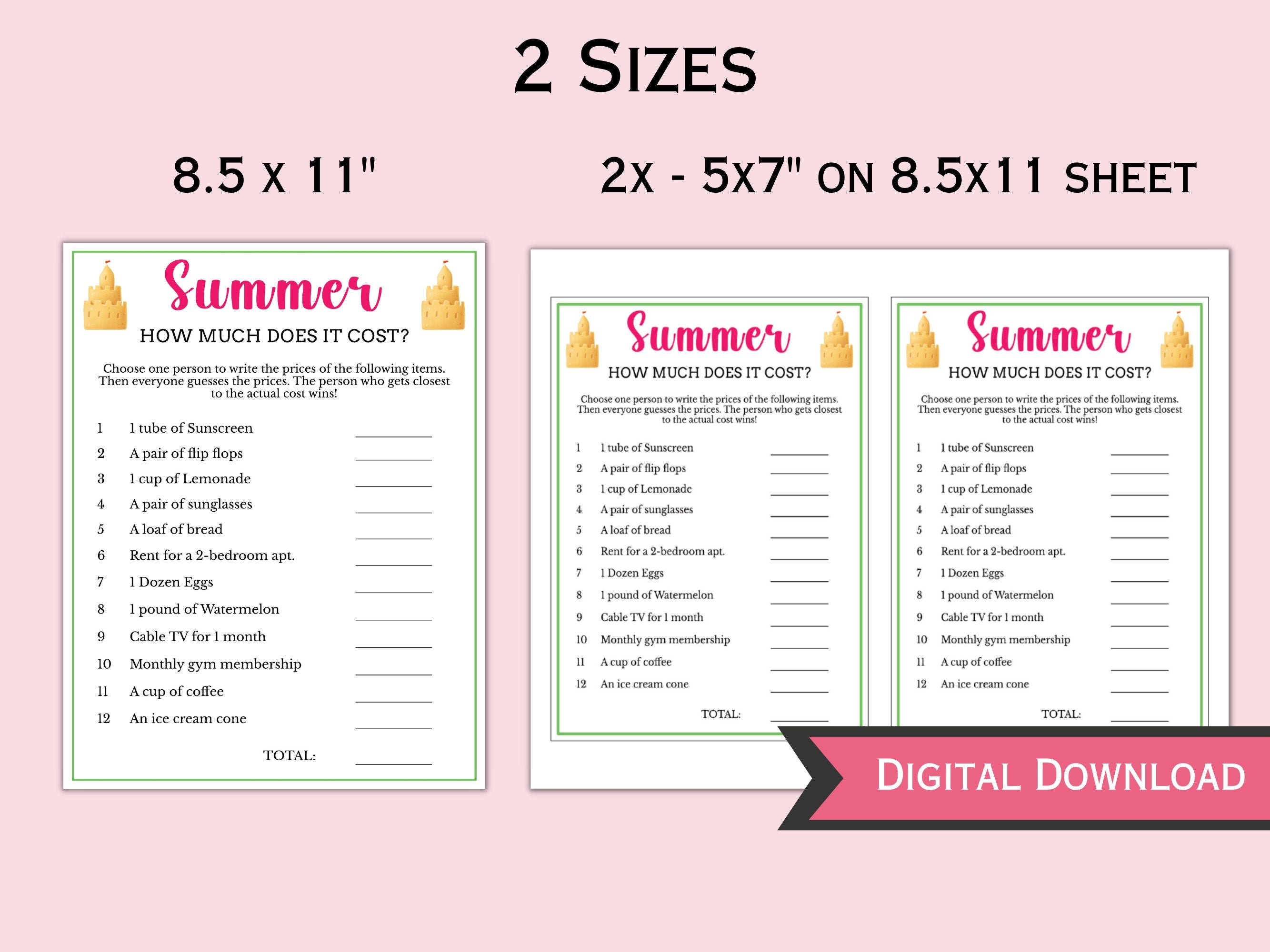 How Much Does it Cost Summer Game