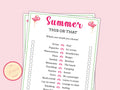 Summer This or That Game