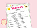 Summer Trivia Game