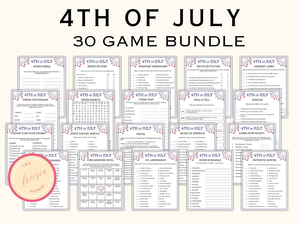 30 Fourth of July Games