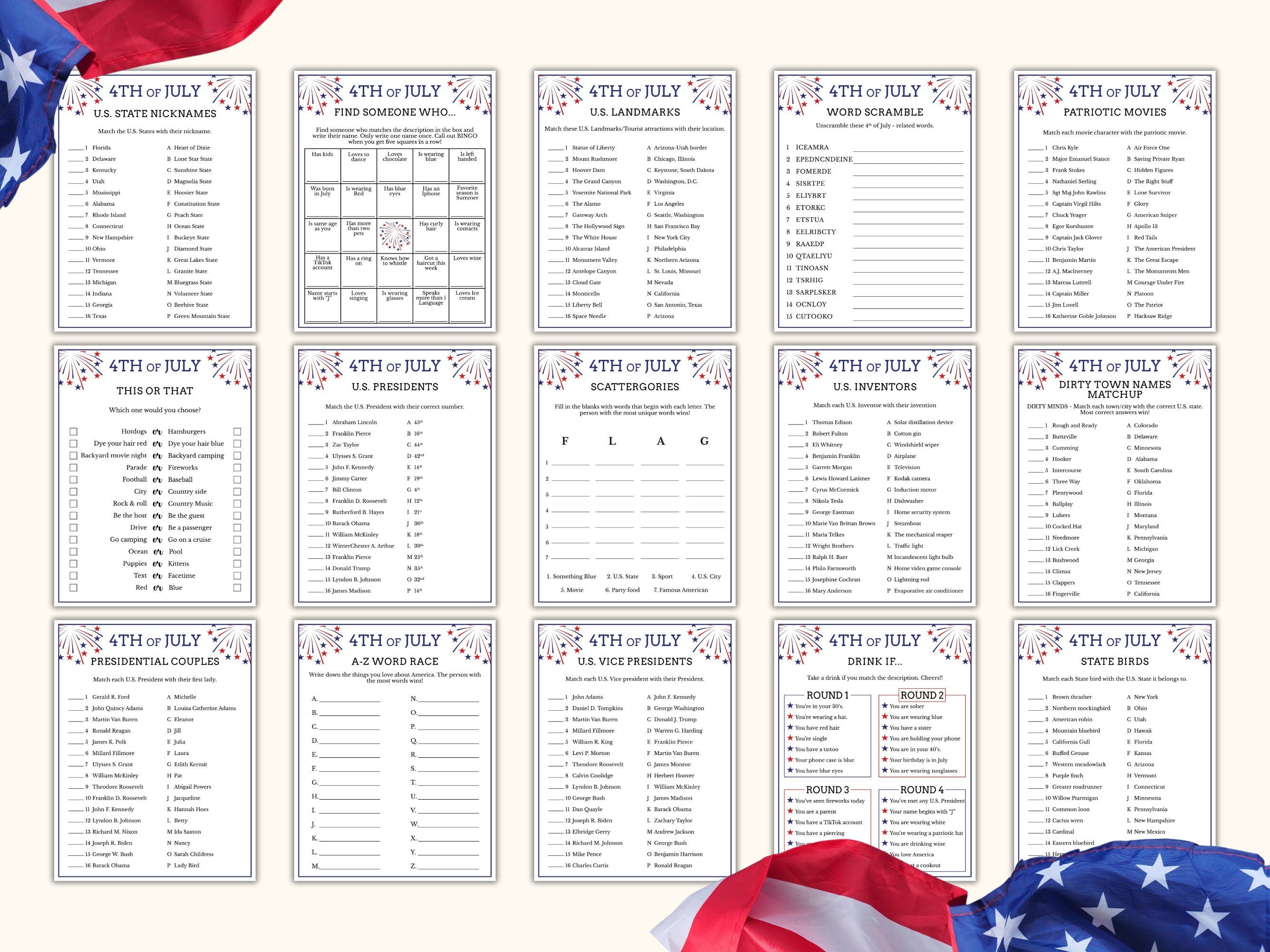 30 Fourth of July Games
