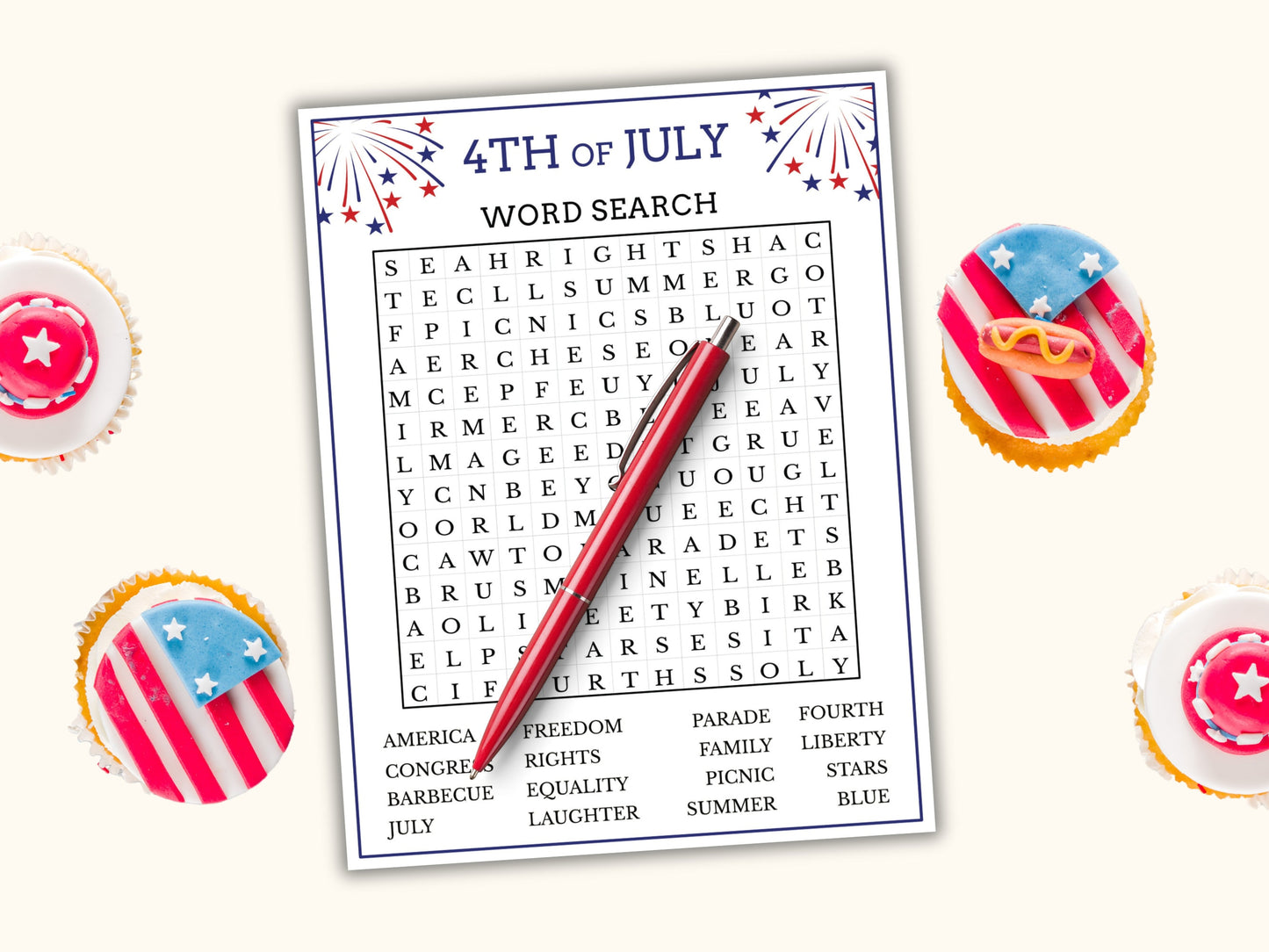 4th of July Games - 20 Printable Games