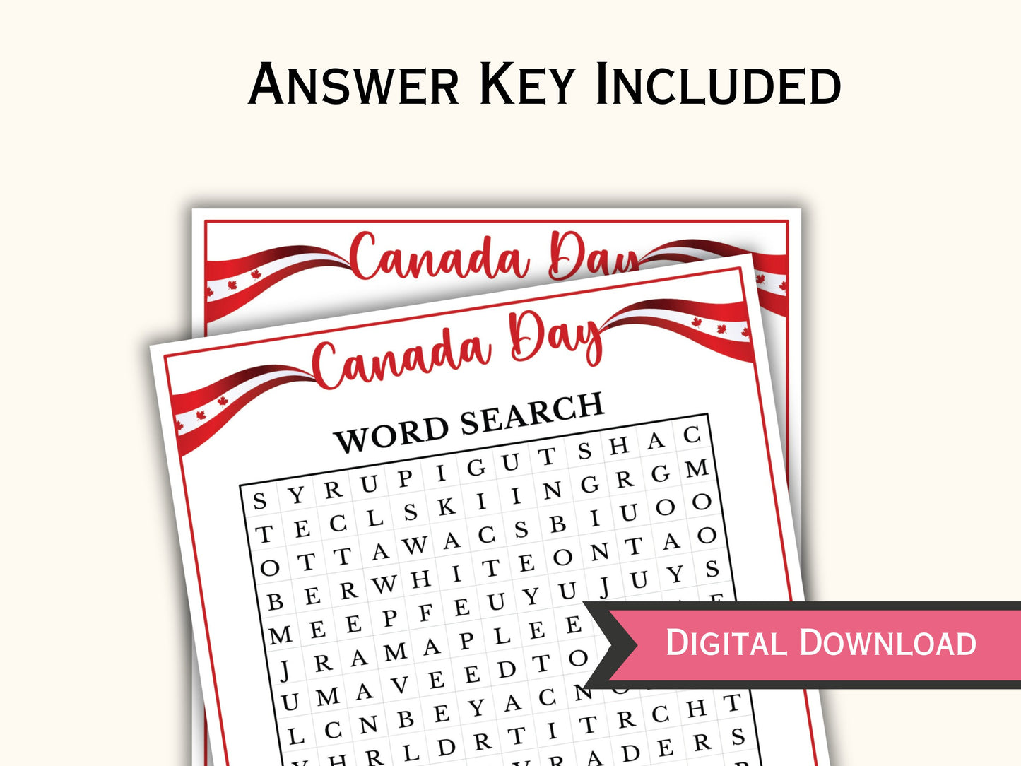 Canada Day Games - 30 Games