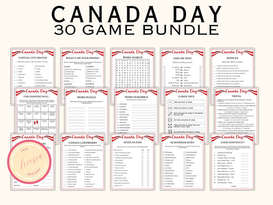 Canada Day Games - 30 Games