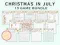 Christmas In July Games Printable - (13 Games)