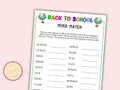 Back to School Mind Match Game
