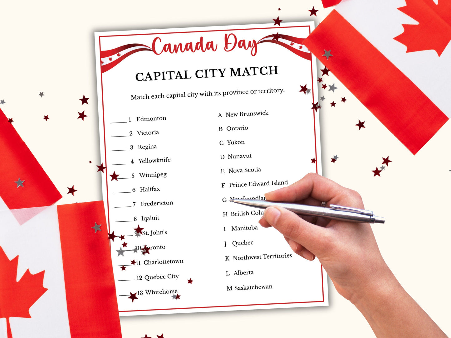 Canada Day Games - 30 Games