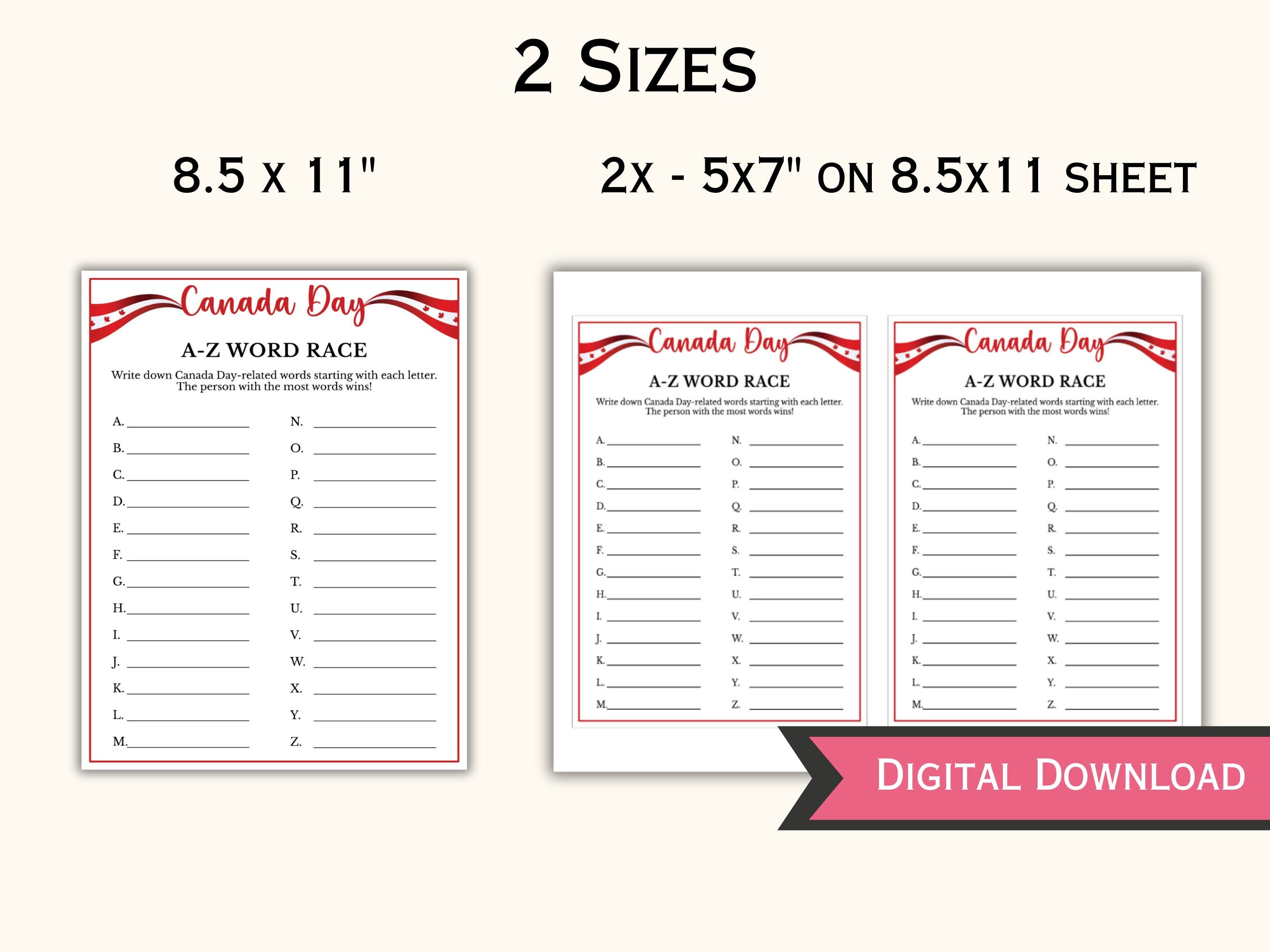 Canada Day Party Games - 15 Games