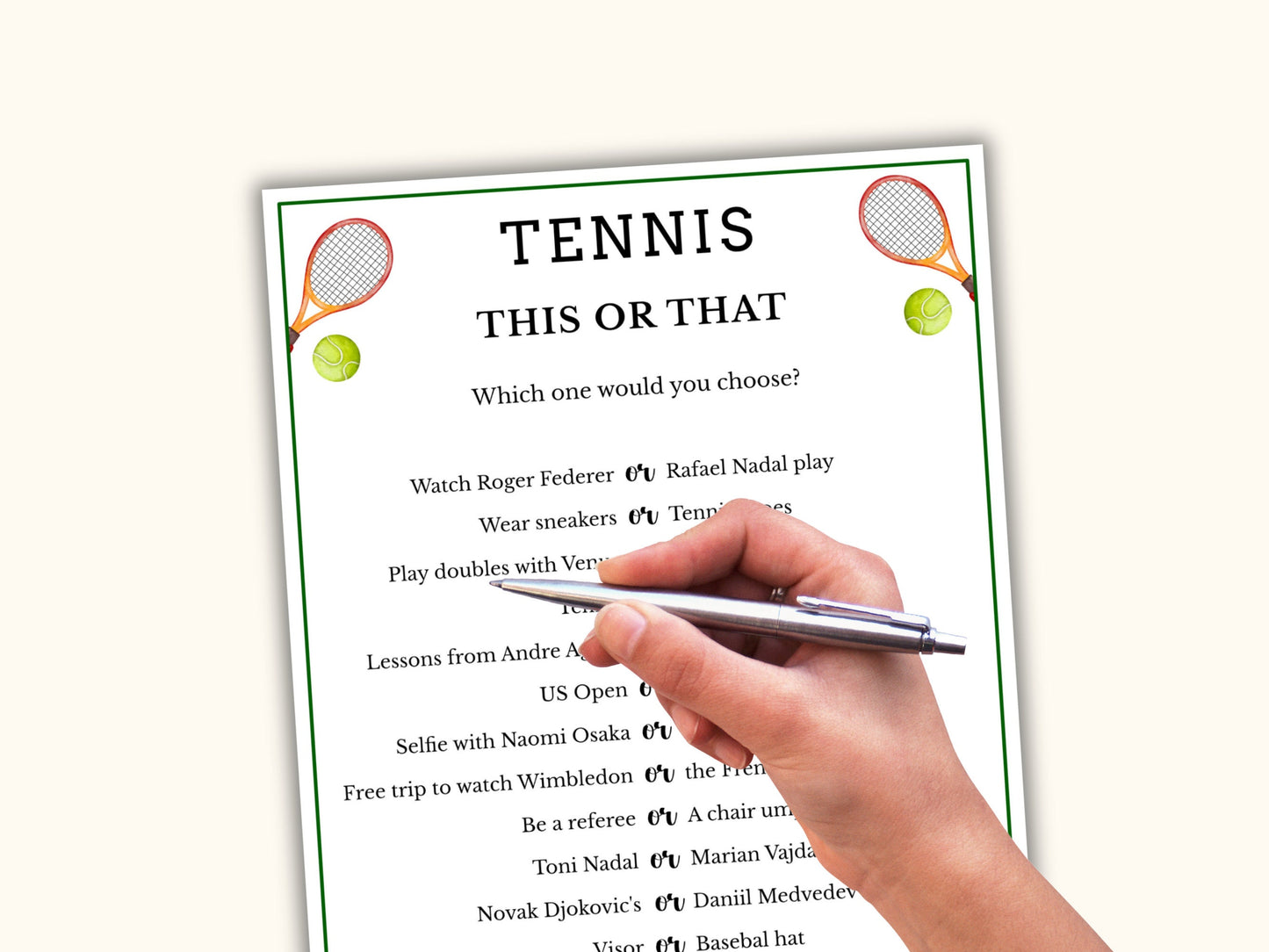 7 Tennis Party Games