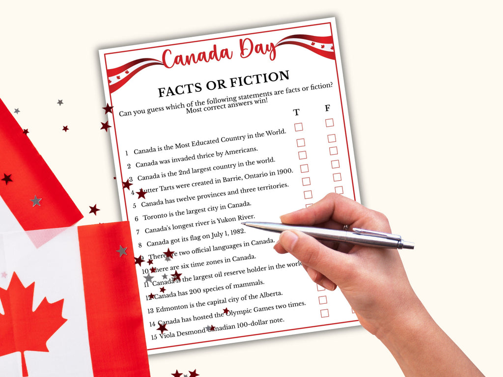Canada Day Facts or Fiction Game