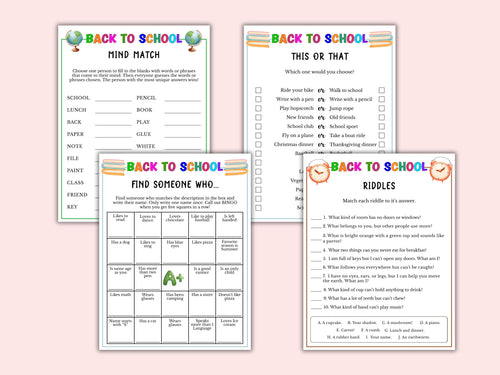 Back to School - 8 Games